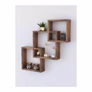 Triple Nesting Square Wall Shelf