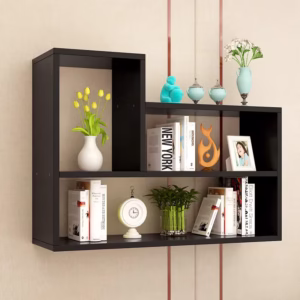 Wood Wall Mounted Bookshelf