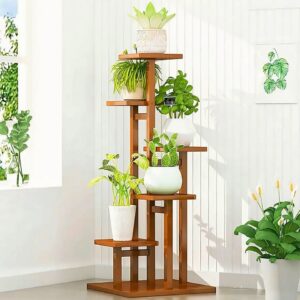 5 Tier Wooden Flower Plant Stand