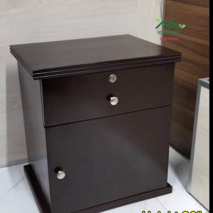Wooden Bedside Table with Cabinet