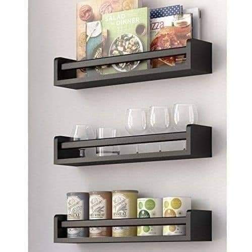 3 pics Wooden Wall Shelf