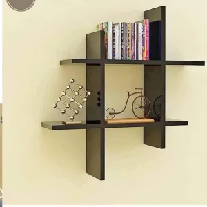 Unique Wooden wall shelf Office / Home