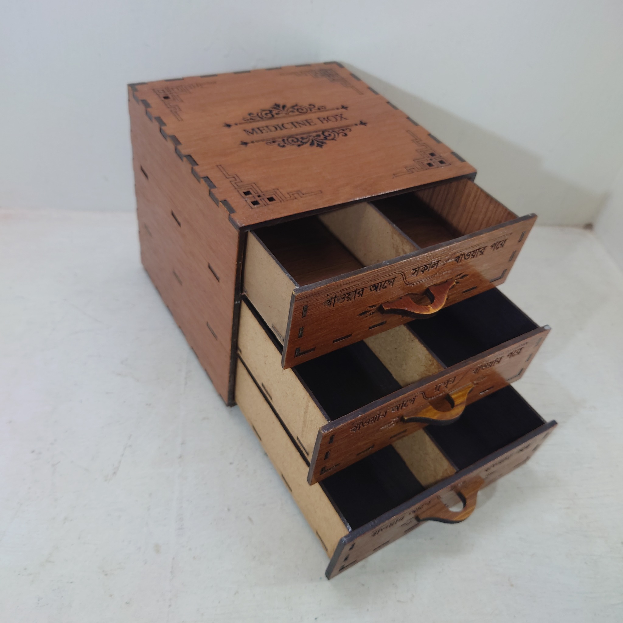 Medicine Organiser Box 3 drawer